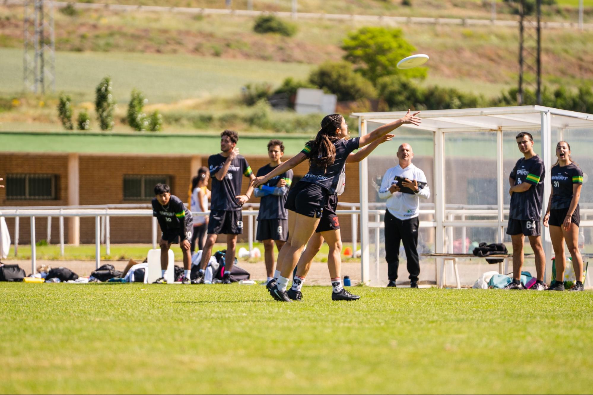Acció de joc d'Ultimate Frisbee Esperit