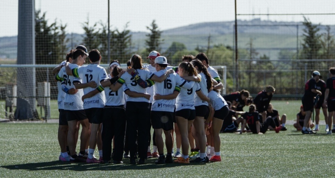 Pinya de l'equip Esperit Ultimate Sabadell